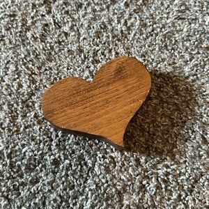 wooden heart decoration